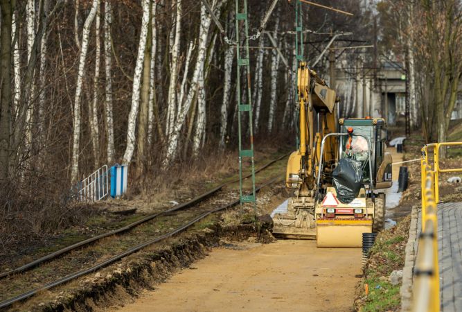 Przebudowa torowiska tramwajowego na Stroszek. Jak wygląda postęp prac?